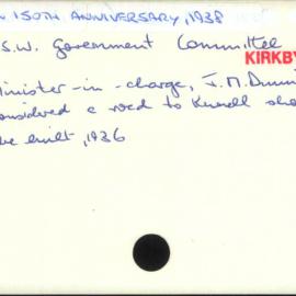 Australian 150Th Anniversary, 1938