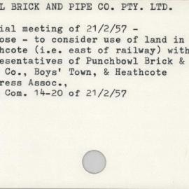Punchbowl Brick And Pipe Co. Pty. Ltd.