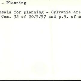 Sylvania - Planning