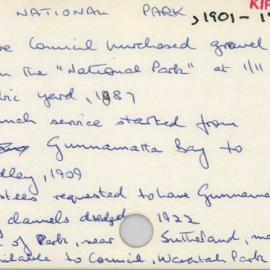 Royal National Park, 1901 - 1945