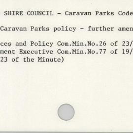 Sutherland Shire Council - Caravan Parks Code