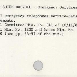 Sutherland Shire Council - Emergency Services