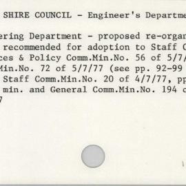 Sutherland Shire Council - Engineer'S Department