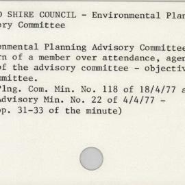 Sutherland Shire Council - Environmental Planning Advisory Committee