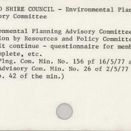Sutherland Shire Council - Environmental Planning Advisory Committee