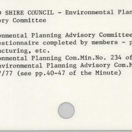 Sutherland Shire Council - Environmental Planning Advisory Committee