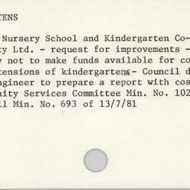 Kindergartens