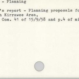 Kirrawee - Planning